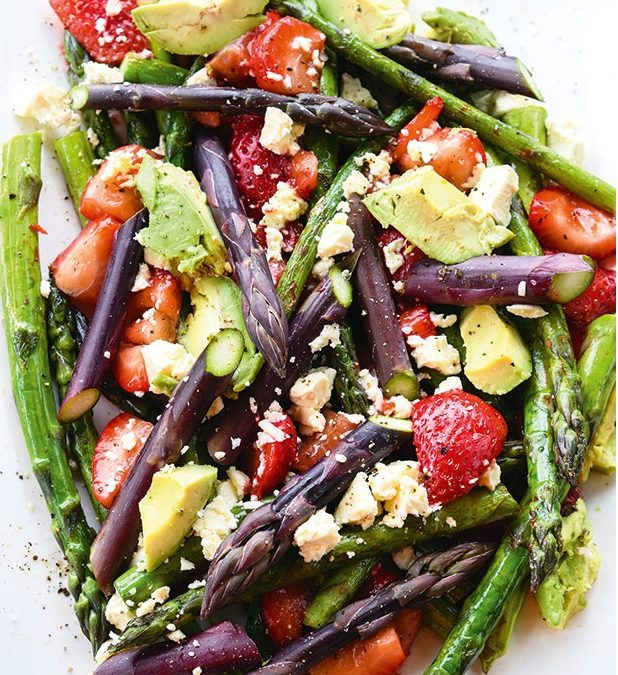 Fresh Produce Used: Avocado, Asparagus and Strawberries 